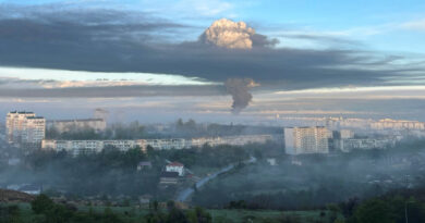 Video: Smoke Billows From Crimean Fuel Depot After Suspected Drone Attack