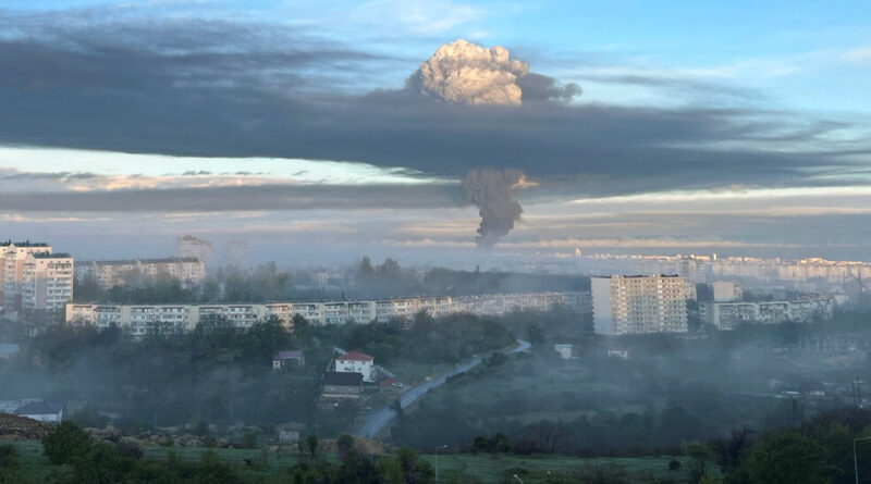 Video: Smoke Billows From Crimean Fuel Depot After Suspected Drone Attack