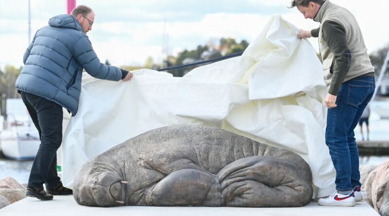 Freya, the Walrus Killed by Norwegian Officials, Is Immortalized as a Sculpture