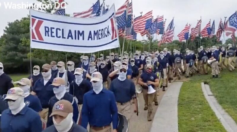 Feds on Parade: Hundreds of 'Patriot Front' Members March in Khakis and Masks Towards U.S. Capitol (VIDEO) | The Gateway Pundit | by Jim Hoft