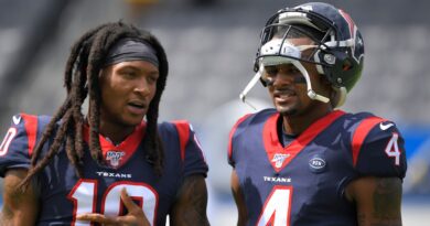 DeAndre Hopkins: Cleveland Browns' Deshaun Watson makes pitch to reunite with former team-mate in Cleveland