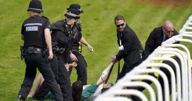 Last year's Derby was delayed as police and security removed protestors from the track