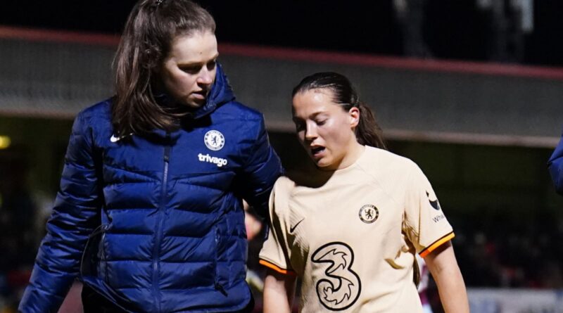 Fran Kirby limped out of Chelsea's League Cup semi-final win at West Ham