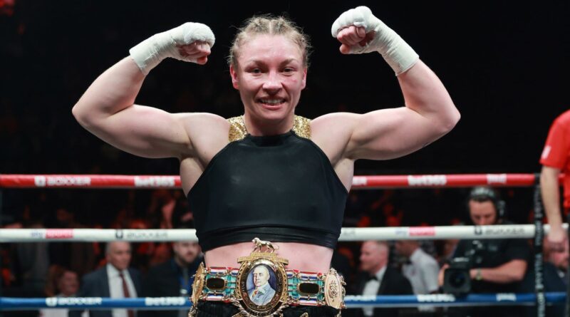 Lauren Price defeats Kirstie Bavington to make history and win the inaugural women's British title