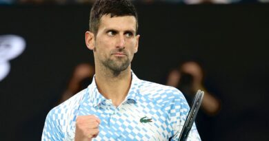 Melbourne: Tennis: Grand Slam - Australian Open, Singles, Men, Final Tsitsipas (Greece) - Djokovic (Serbia): Novak Djokovic clenches his fist. Photo by: Frank Molter/picture-alliance/dpa/AP Images