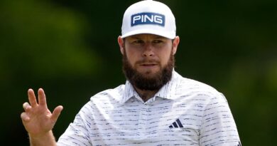 Wells Fargo Championship: Tyrrell Hatton in three-way tie for the lead at Quail Hollow