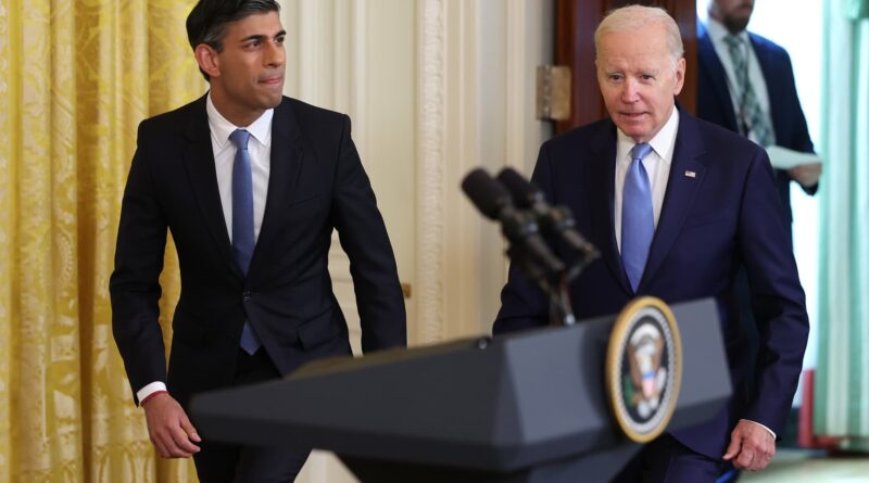 Biden and UK's Sunak sign 'Atlantic Declaration,' pledging agreements on A.I. and critical minerals