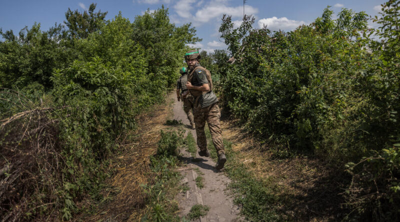 Ukraine retakes some villages but its forces face minefields and more airstrikes.