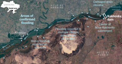 Mapping the Flooding From the Dam Breach in Southern Ukraine