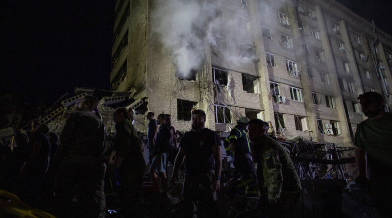 A Russian missile hits a crowded restaurant in Kramatorsk, killing at least 4.