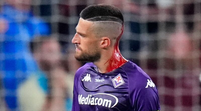 Europa Conference League final: West Ham condemn fan behaviour after object strikes Fiorentina captain Cristiano Biragi