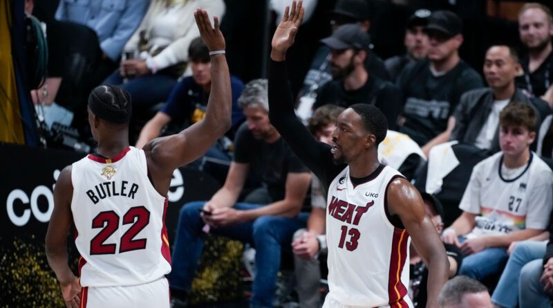 NBA Finals: Miami Heat roar back in fourth quarter to level series against Denver Nuggets