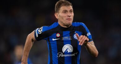 Nicolo Barella in action during the UEFA Champions League final