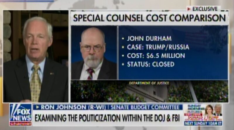 Senator Ron Johnson Accuses John Durham of Preventing Him and Sen. Grassley from Investigating Russian Collusion Hoax (VIDEO) | The Gateway Pundit | by Jim Hoft | 2