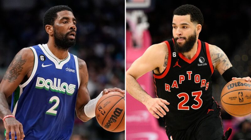 Kyrie Irving and Fred VanFleet headed on different NBA free agency paths