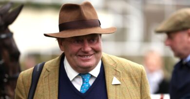 Trainer Nicky Henderson is all smiles after Shishkin's victory