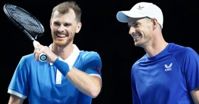 Scotland's Jamie Murray (left) and Andy Murray