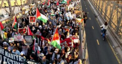 DEVELOPING: THOUSANDS of Pro-Hamas Agitators and "Ultra-Orthodox Jews" Calling for Israel's Destruction SHUT DOWN Brooklyn Bridge - Businesses Vandalized with Disgusting Anti-Semitic Stickers (VIDEOS) | The Gateway Pundit | by Cullen Linebarger