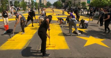 Washington DC Refreshing Paint on Black Lives Matter Street Mural Despite Group's Controversial Support for Hamas | The Gateway Pundit | by Mike LaChance