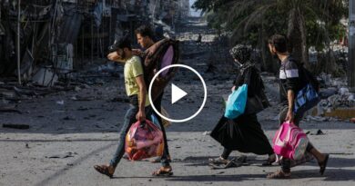 Video: Thousands of Civilians in Northern Gaza Flee to the South