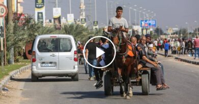 Video: Thousands Flee Northern Gaza as Israel’s Ground Invasion Continues