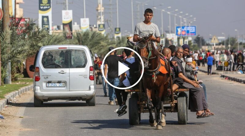 Video: Thousands Flee Northern Gaza as Israel’s Ground Invasion Continues