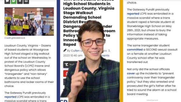 Victor Reacts: There Is Hope For the Youth! High School Students Stage Walkout Over Insane Transgender Policies (VIDEO) | The Gateway Pundit | by Victor Nieves