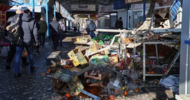 Deadly Blast Hits Market in Ukrainian City Controlled by Russia, Officials Say